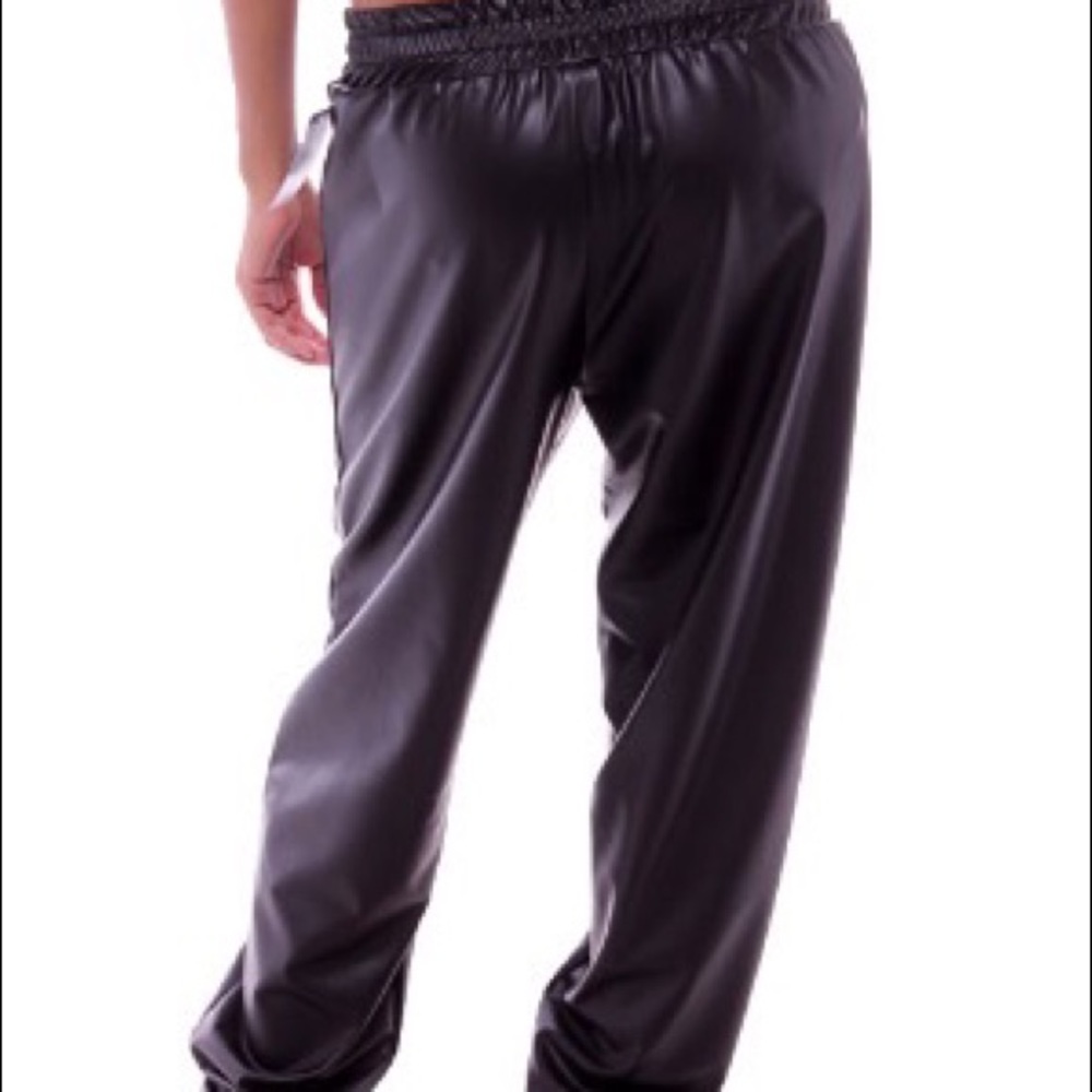 Faux leather joggers new - Picture 2 of 2